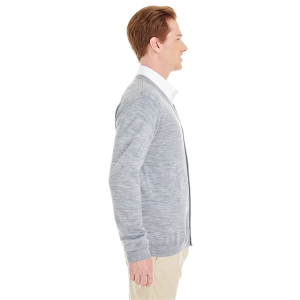 Harriton Men's Pilbloc™ V-Neck Button Cardigan Sweater